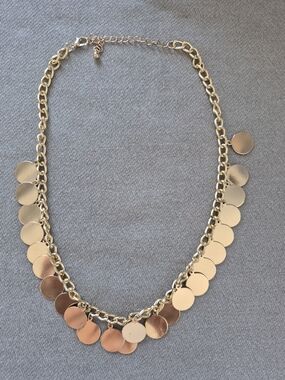 Gold Disc Charm Necklace - Women Jewelry